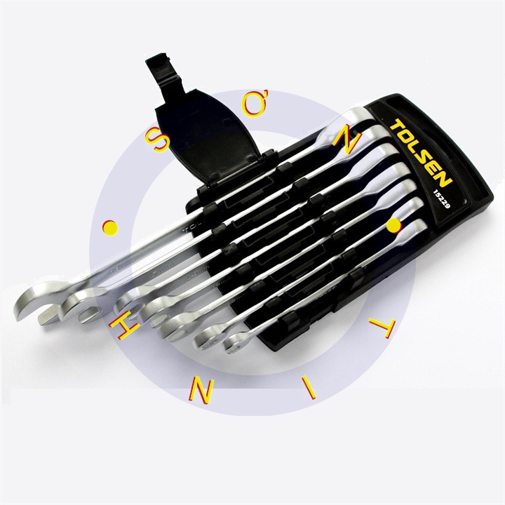 Cờ Lê Miệng - Vòng Tự Động Bộ 7 Cây 8-19mm Tolsen 15229