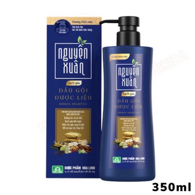 ✔️Sale✔️ ✔️Chính Hãng✔️ Dầu gội Dược liệu Nguyên Xuân Sạch Gàu 350ml cho mái tóc sạch gàu, hết ngứa mà vẫn mềm mại, suôn