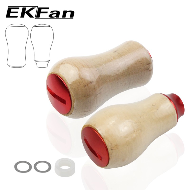 EKfan for daiwa & Shimano fishing reel knob Soft-wood Material Fishline wheel Repair assembly Accessorie