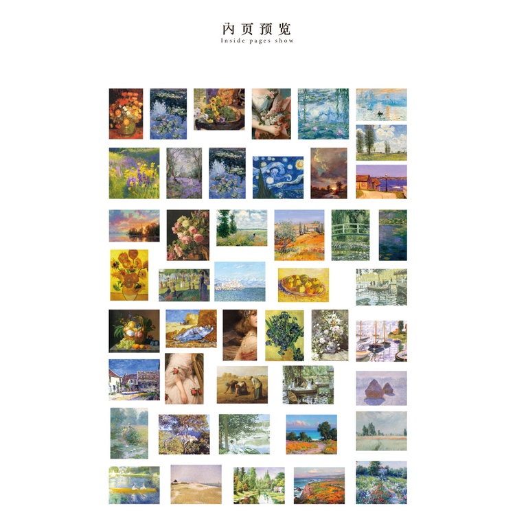 Hộp 45 nhãn dán kiểu retro sáng tạo trang trí nhật ký