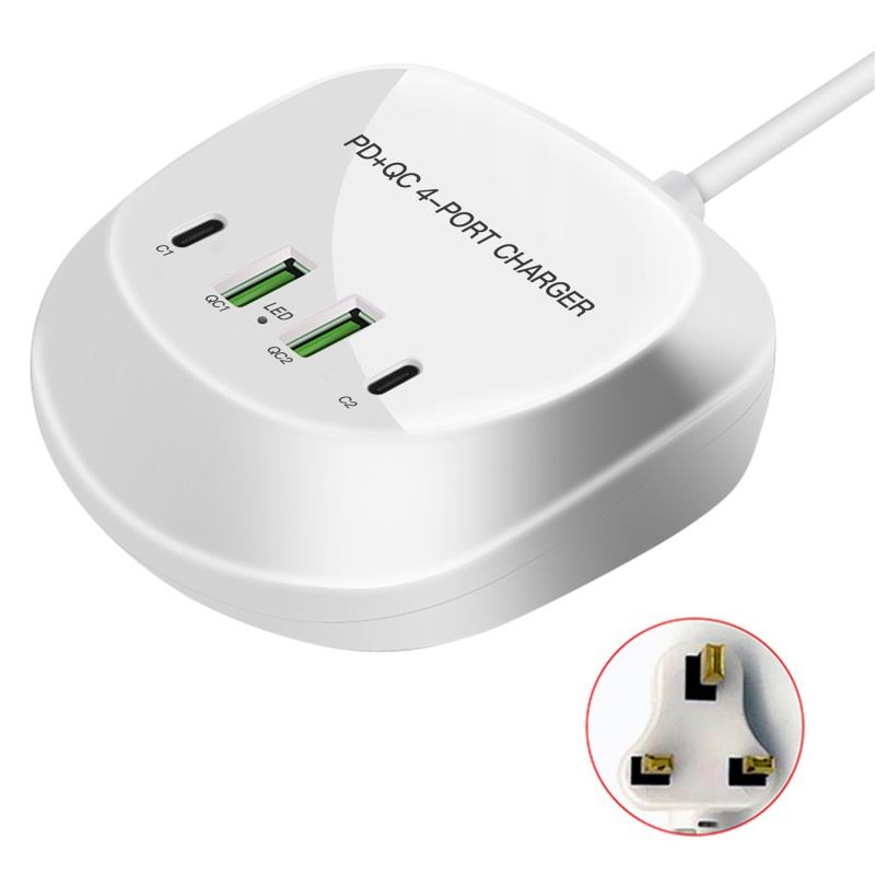 Tẩu Sạc Alli 40W Hai Cổng USB Type-C 4 Cổng Tiện Dụng