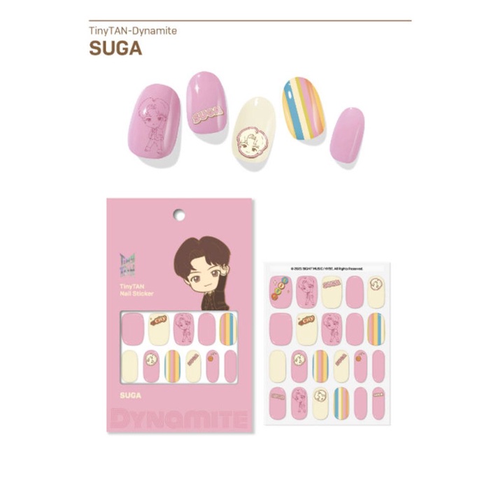 Miếng Dán Móng TinyTAN Hình BTS Dynamite