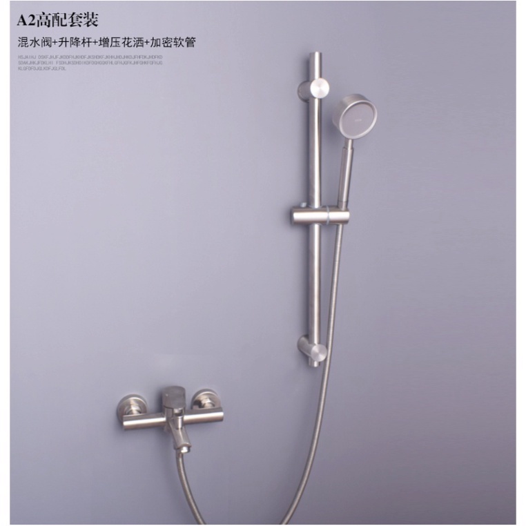 Bộ tay sen tăng áp hợp kim nhôm chống oxi hóa siêu tiết kiệm nước đủ bộ Tay sen+Dây+Giá đỡ - QM027