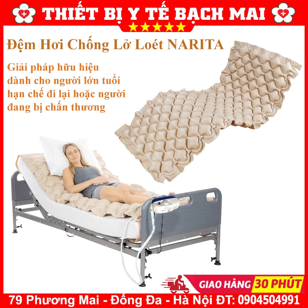 Đệm Hơi Chống Loét NARITA AT:2018HÀNG HOT 2020 Thoải Mái, Thông Thoáng, Tránh Được Lở Loét, Mỏi Cơ