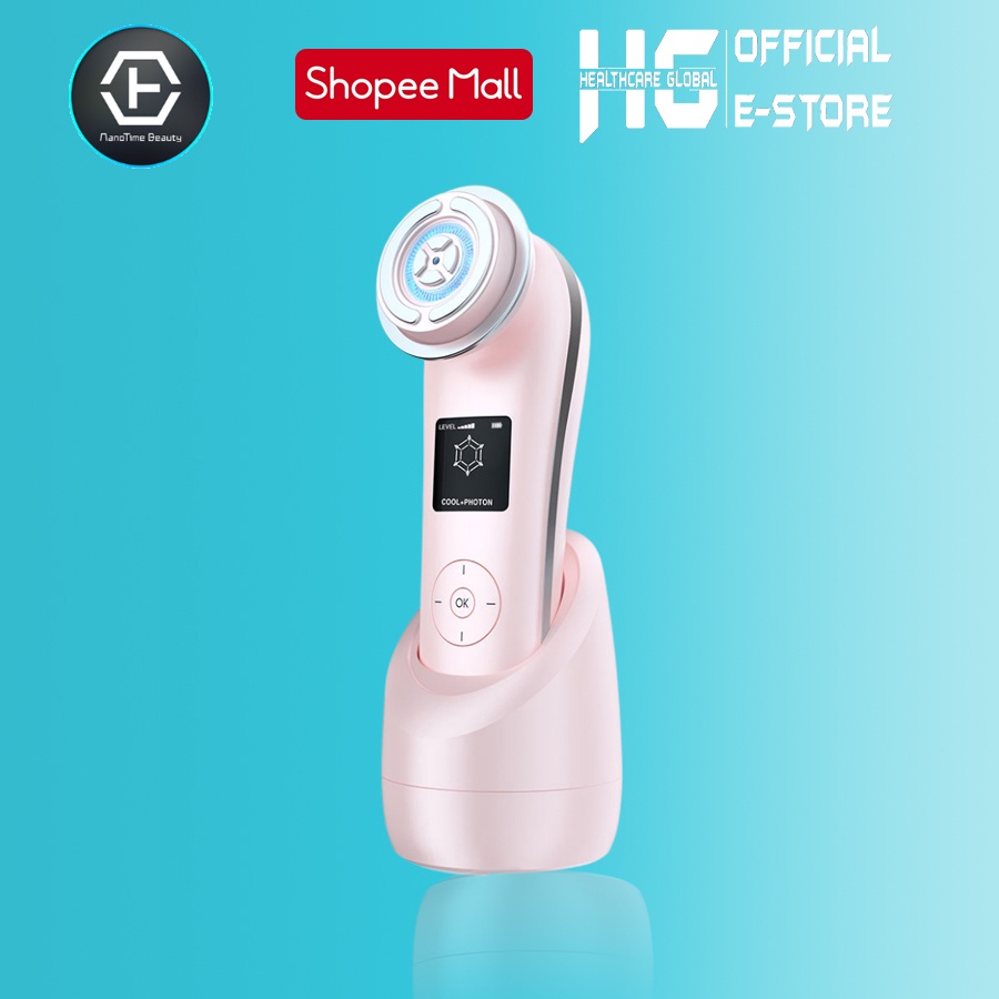 Máy Đẩy Tinh Chất ION Nóng Lạnh NanoTime Beauty F82E | Nâng Cơ Trẻ Hoá Da 9 in 1 - Công Nghệ Nano Photon RF, EMS...