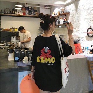 Áo thun tay lỡ in ELMO😉😚☺☺