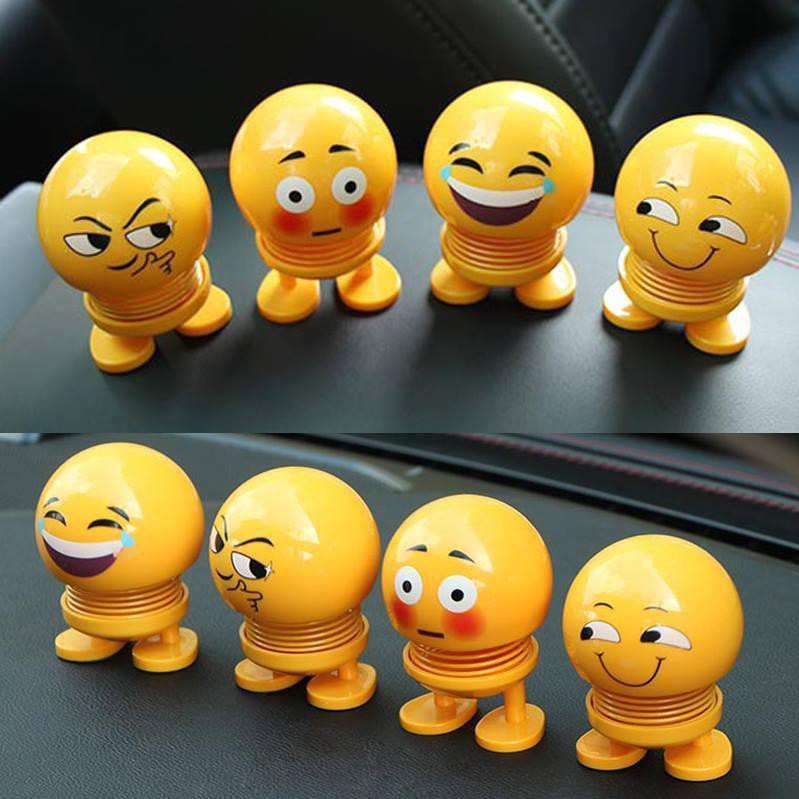 Combo 6 thú nhún Emoji lò xo hình biểu tượng cảm xúc cỡ to 159k