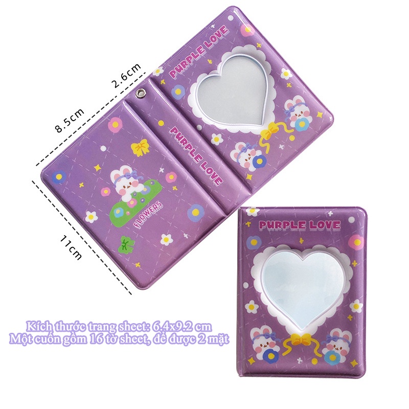 Sổ Card, Album Đựng Ảnh Collect Book PVC Dessert Color