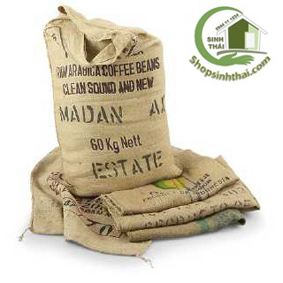 Bao bố cũ thô đã qua sử dụng - bao bố phế - bao bố trải công trình, bọc chậu cây 75cm x 105cm