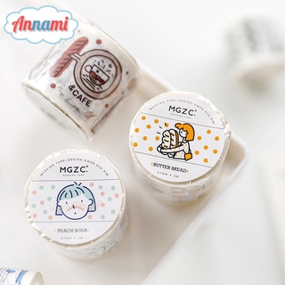 Cuộn Băng Dính Nhiều Màu Sắc Dùng Trang Trí Sổ Lưu Niệm Xinh Xắn