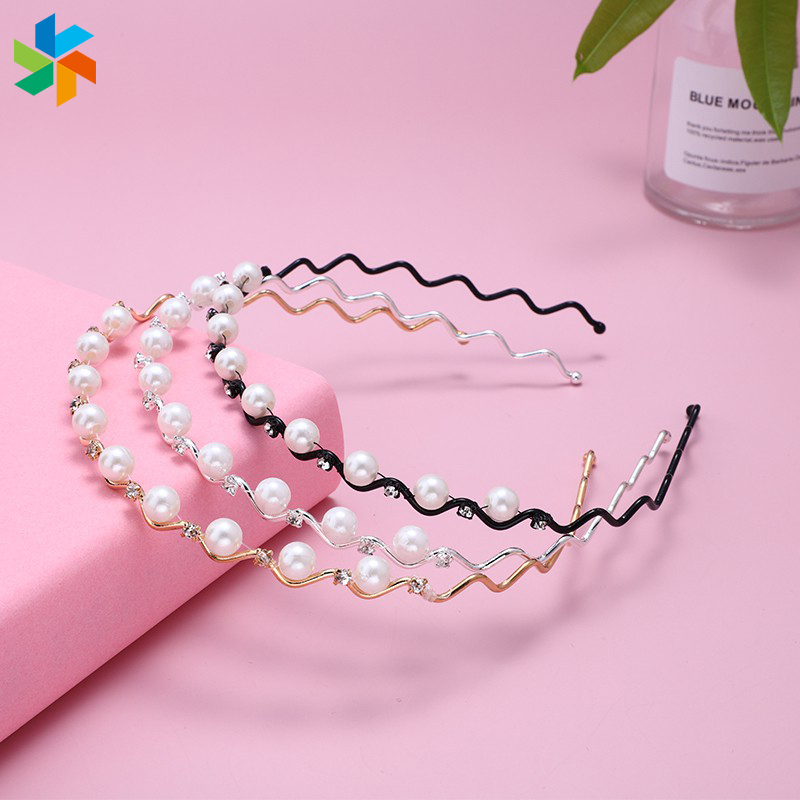 Băng Đô Cài Tóc Đính Đá Và Ngọc Trai Jp6