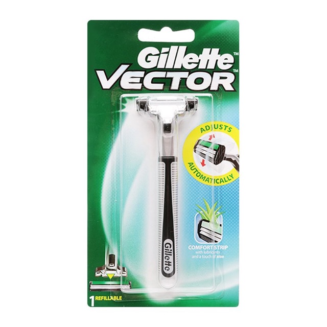 Bộ Dao Cạo Râu + 2 lưỡi Dao Cạo Gillette Vector