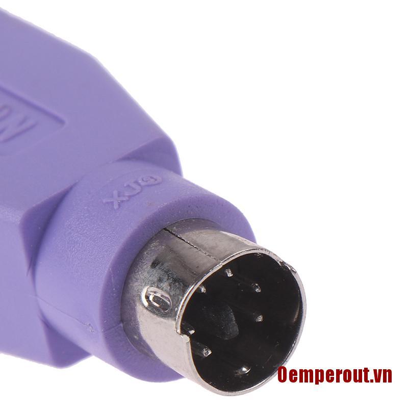 Adapter Chuyển Đổi 1pc Usb Female To Ps2 Ps / 2 Male
