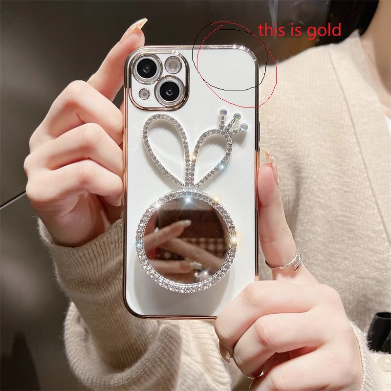 Ốp Điện Thoại Mềm Tráng Gương Hình Tròn Cho Iphone 13 pro max 12 pro max 11 pro max xs max xr x 7plus