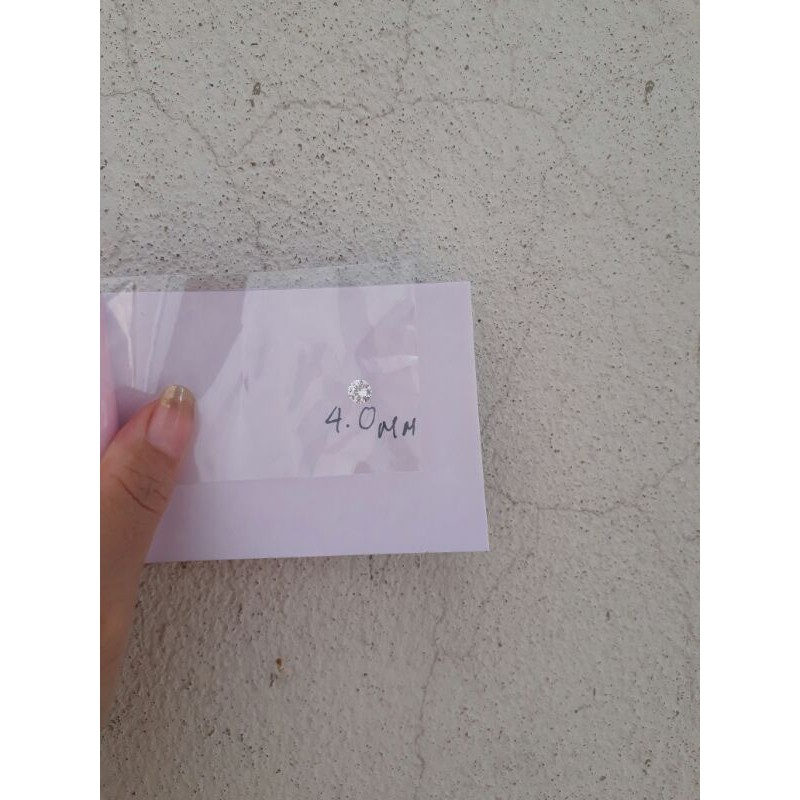 Combo 2 viên Kim cương nhân tạo cao cấp 4.0mm