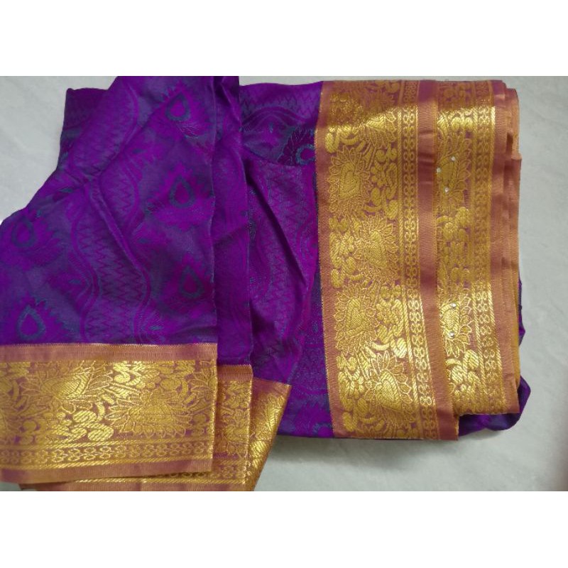 Sari Ấn Độ Saree lụa cao cấp của Chennai silk