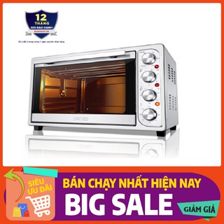 Lò nướng ukoeo, lò nướng bánh 52l - nhiệt chuẩn, đều nhiệt- bảo hành 12 tháng