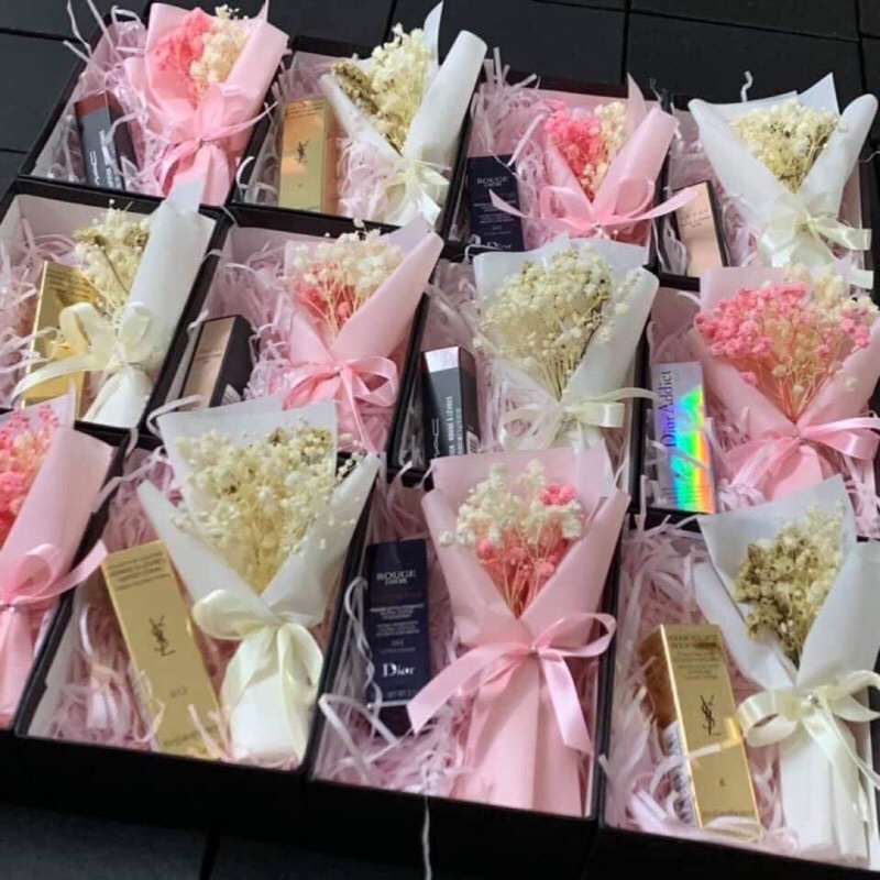 Đầu hoa baby gẫy cành làm bó hoa mini; hand made; trang trí; khung tranh giá rẻ kèm quà tặng 100gr
