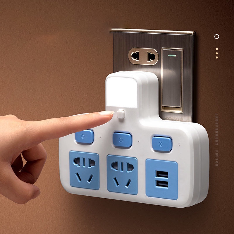 Ổ cắm điện không dây đa năng có công tắc đèn ngủ | BigBuy360 - bigbuy360.vn