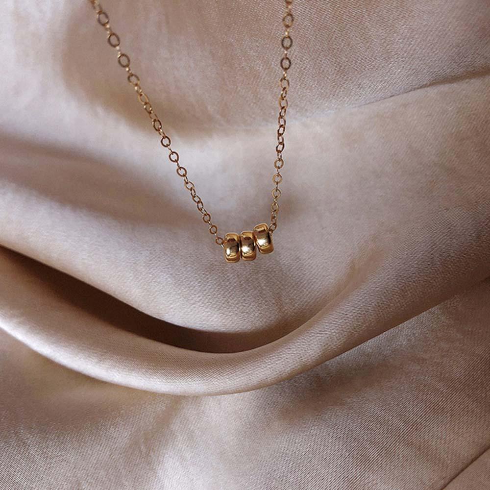 Vòng Cổ Choker Ba Lớp Bằng Đồng VANES1 Dành Cho Bạn Nữ