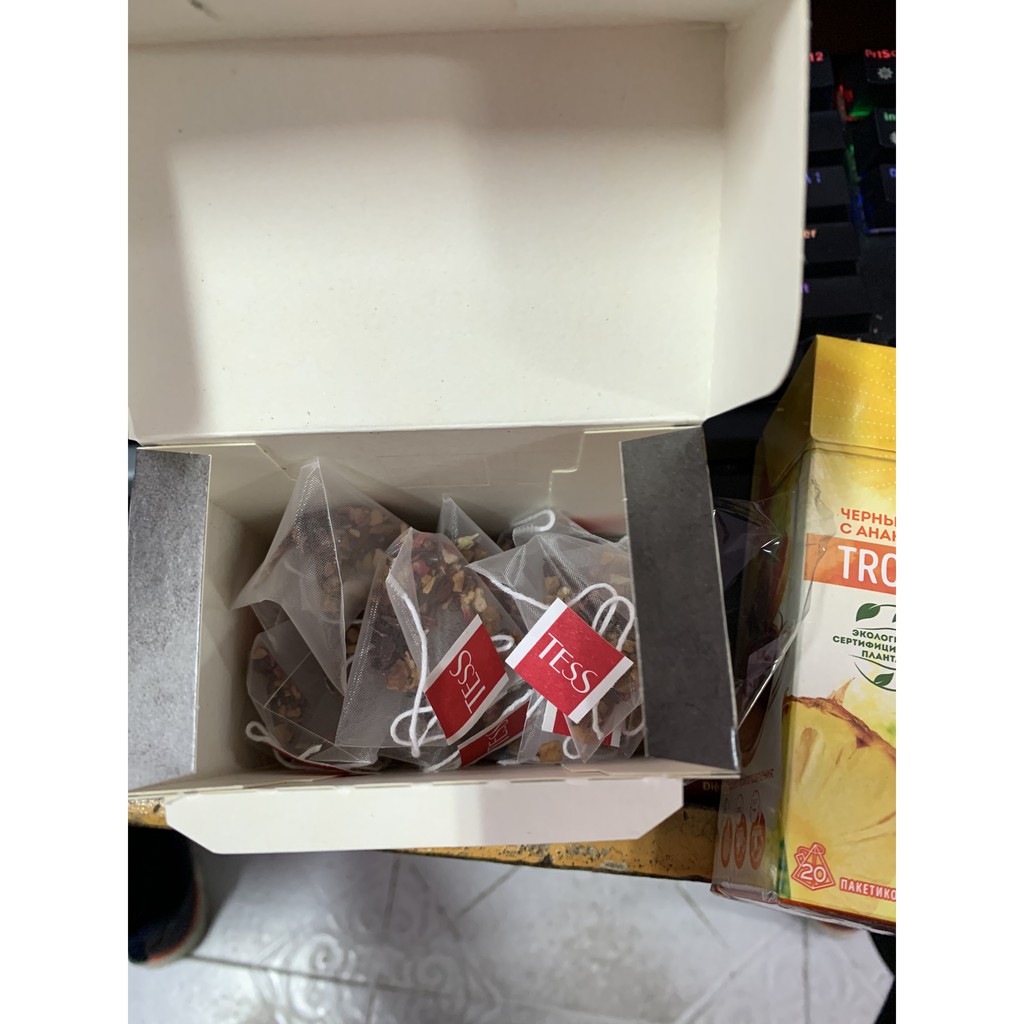 Trà Tess Nga Hộp 20 gói 3 vị mẫu mới Date mới