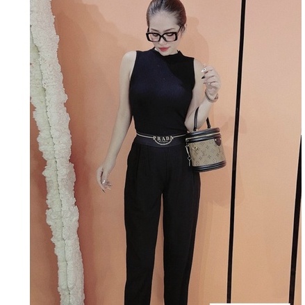Quần baggy nữ, quần bom nữ xếp ly cạp chun vải nhăn loại dày cao cấp, siêu nhẹ siêu mát, dáng Quảng Châu