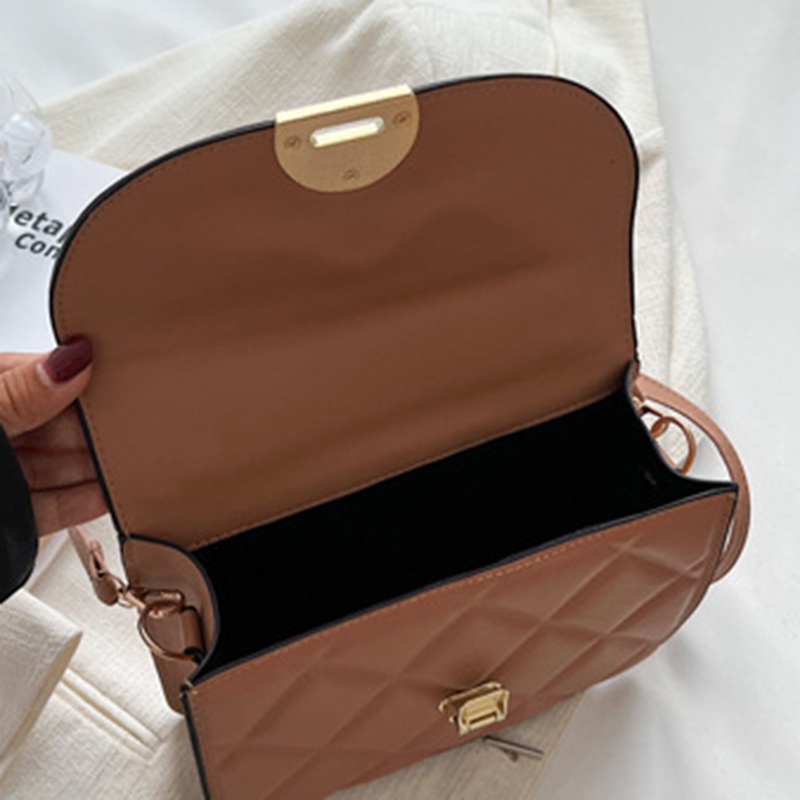 IELGY Túi Đeo Chéo Có Khóa Hình Thoi Thời Trang Cho Nữ