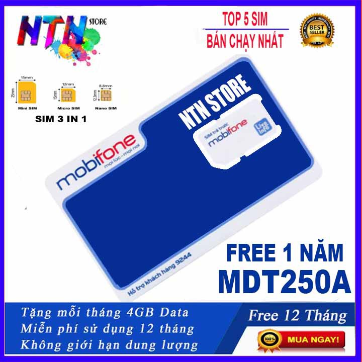 SIM 4G MIỄN PHÍ 1 NĂM KHÔNG LO TỐN TIỀN