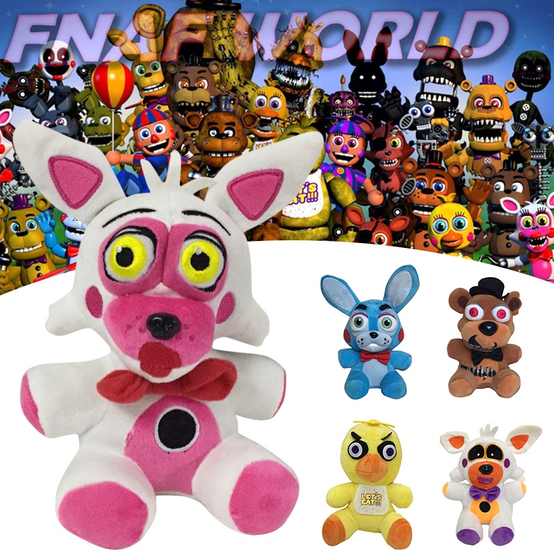 Mô Hình Nhân Vật Freddy Chica Bonnie Funtime Foxy 19 Cm Bằng PVC
