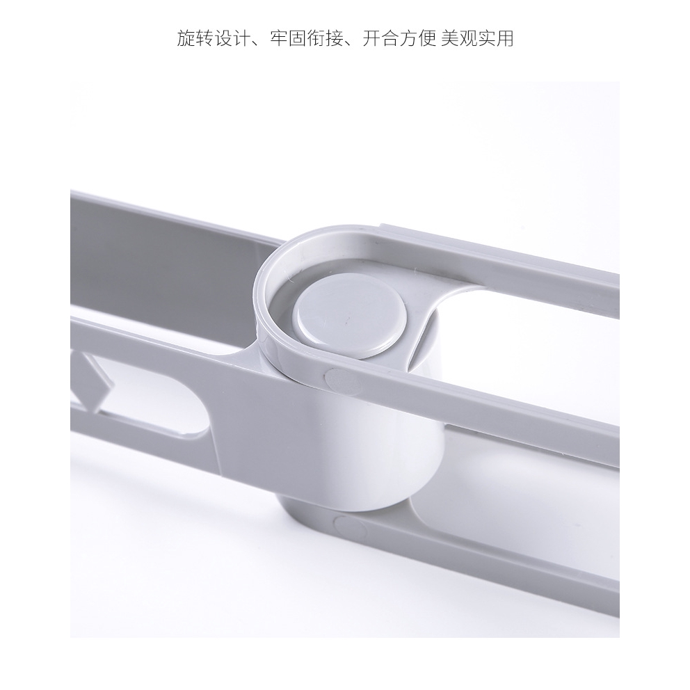 Hole-free rotating wall-mounted shoe rack in the bathroom.