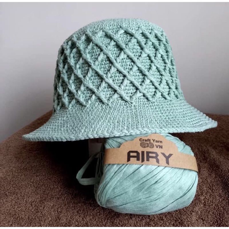 Sợi Airy giấy móc mũ nón, túi xách