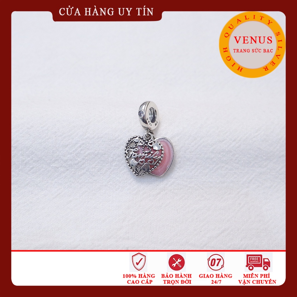 [Charm bạc 925 cao cấp] Charm treo tim nhỏ- Mã sản phẩm VENUST15