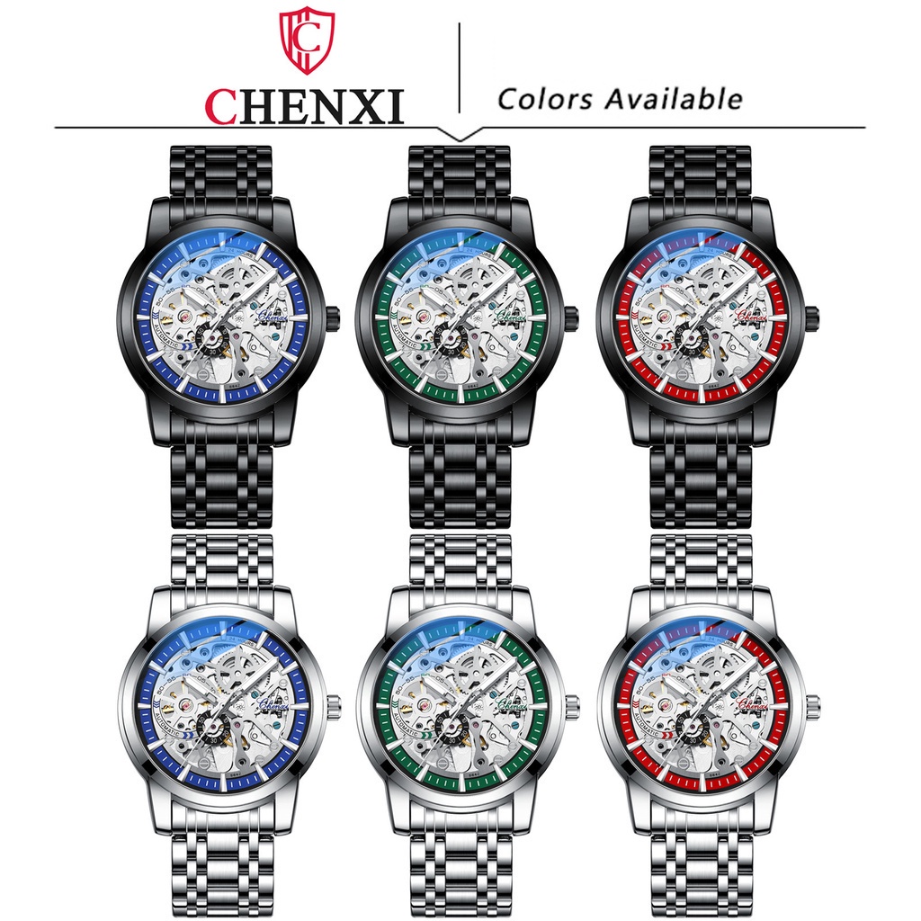 Đồng Hồ Cơ Tự Động Chexi Chất Liệu Thép Không Gỉ Chống Thấm Nước Sang Trọng Cho Nam