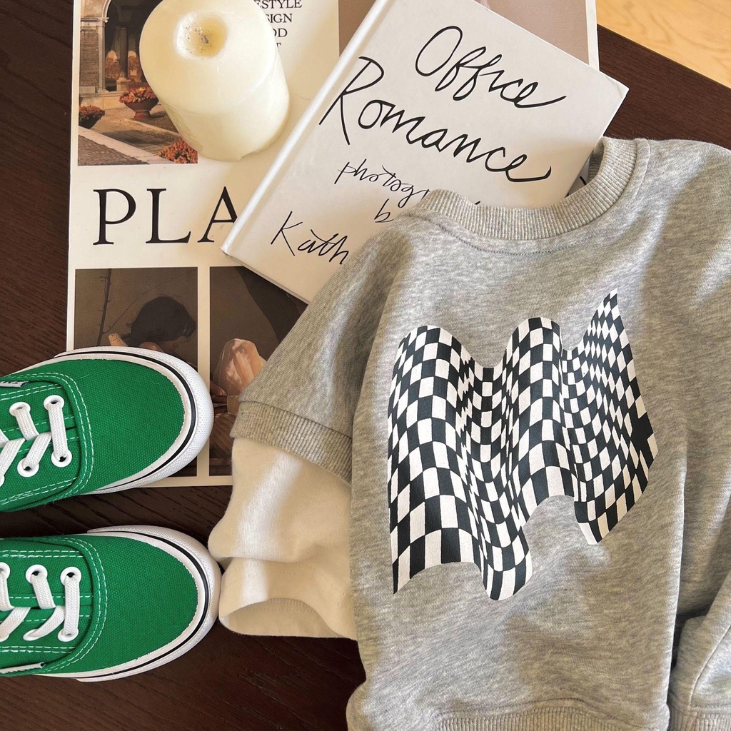 [Hàng Sẵn Sàng!!]Hàng Mới Về Áo Thun Tay Ngắn Giả Hai Lớp Họa Tiết Kẻ Sọc Thời Trang Mùa Hè Cho Bé Trai