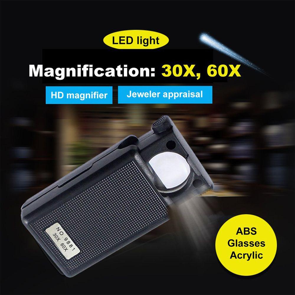 Kính Hiển Vi Mini Bỏ Túi Có Đèn LED Tiện Dụng