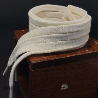 Dây giày trắng dẹt, chiều dài 1m2