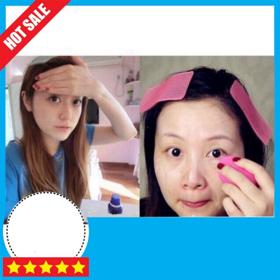 Combo 2 Miếng Dán Giữ Tóc Khi Trang Điểm - Miếng Dán Giữ Tóc Khi Trang Điểm Rửa Mặt