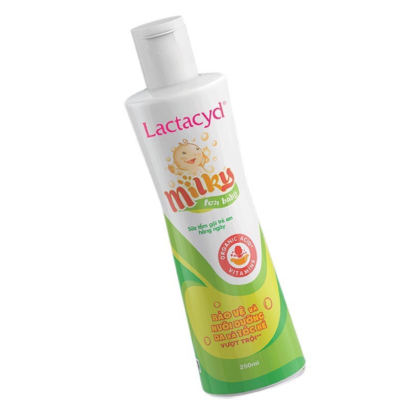 Sữa tắm gội trẻ em Lactacyd Milky 250ml