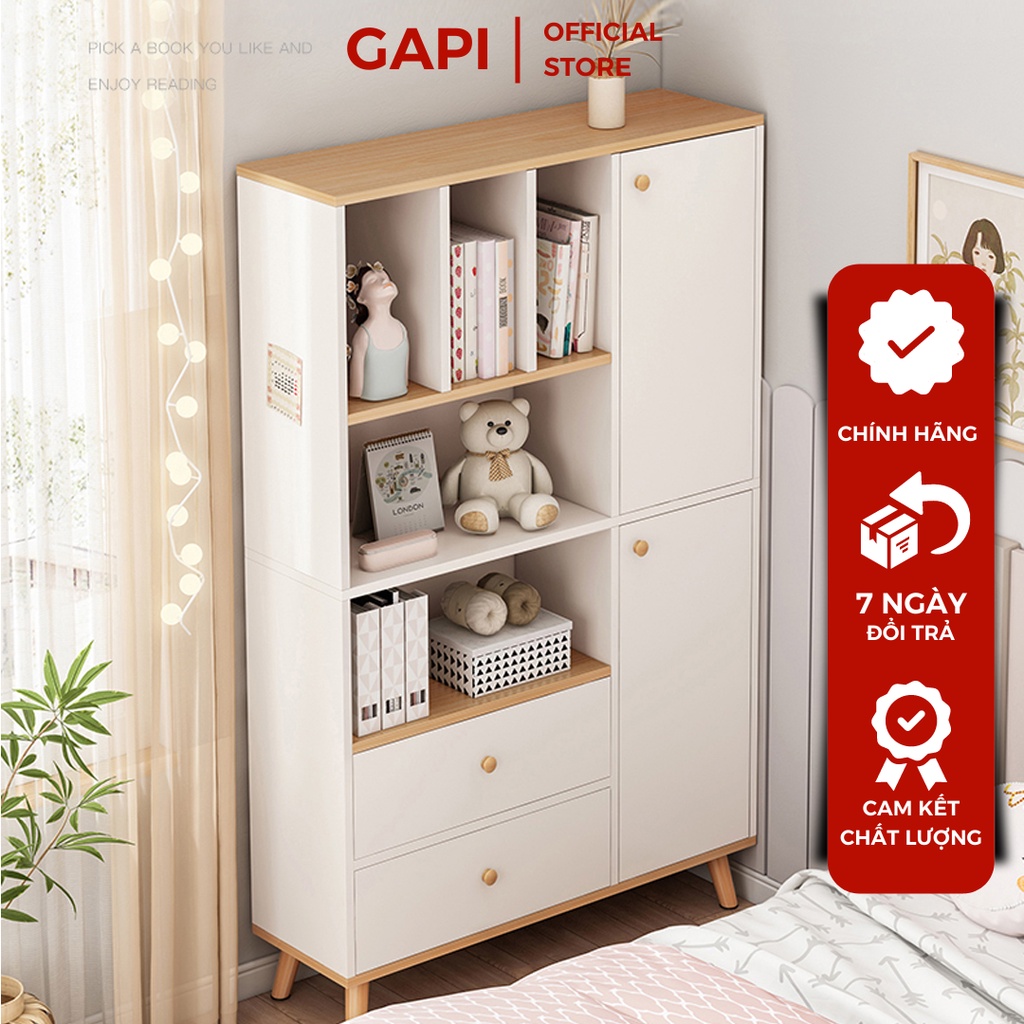 Tủ Sách GAPI Kết Hợp Tủ Đồ Cho Bé THông Minh - GP167/ GP168