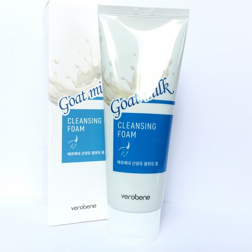Rửa mặt sữa dê trắng da Verobene Goat Milk CLeansing Foam 150ml | BigBuy360 - bigbuy360.vn