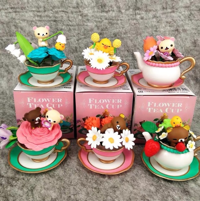 [ Hàng có sẵn ] Bộ mô hình rement Rilakkuma Flower Tea Cup