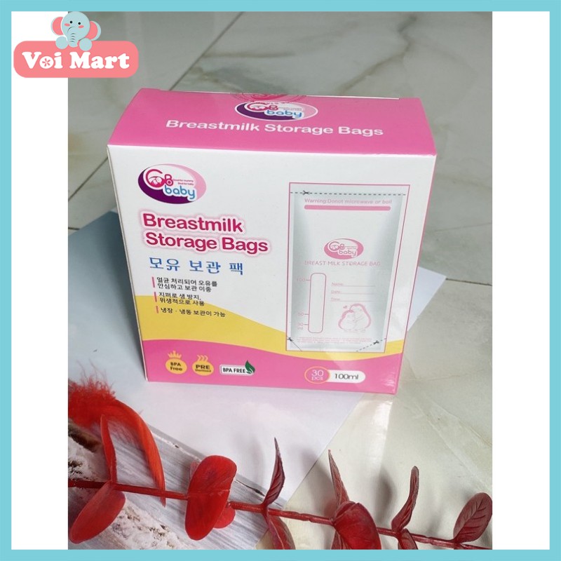 💦DEAL SOCK💦 TÚI TRỮ SỮA GB BABY 100ML HÀN QUỐC HỘP 30 TÚI