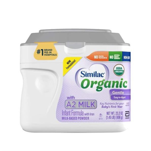 Mẫu mới Sữa Bột Similac Organic with A2 Milk 658g Mỹ 09/2021 (hộp)