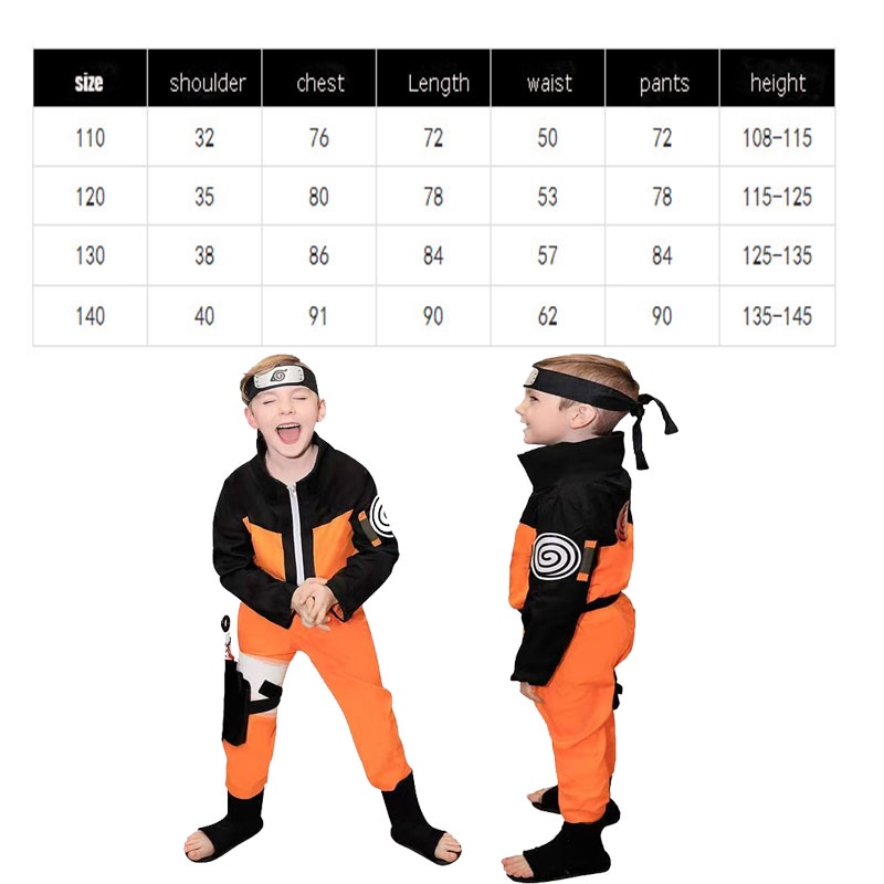 Trang phục hóa trang nhân vật hoạt hình Naruto Uzumaki độc đáo