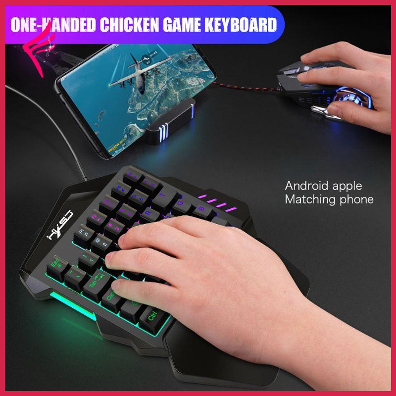 Bàn phím chơi game mini 35 phím có đèn nền LED chuyên nghiệp