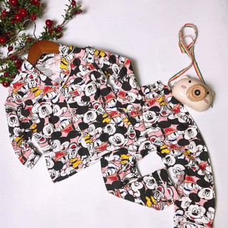 Bộ pijama cotton hàng quảng châu cho bé