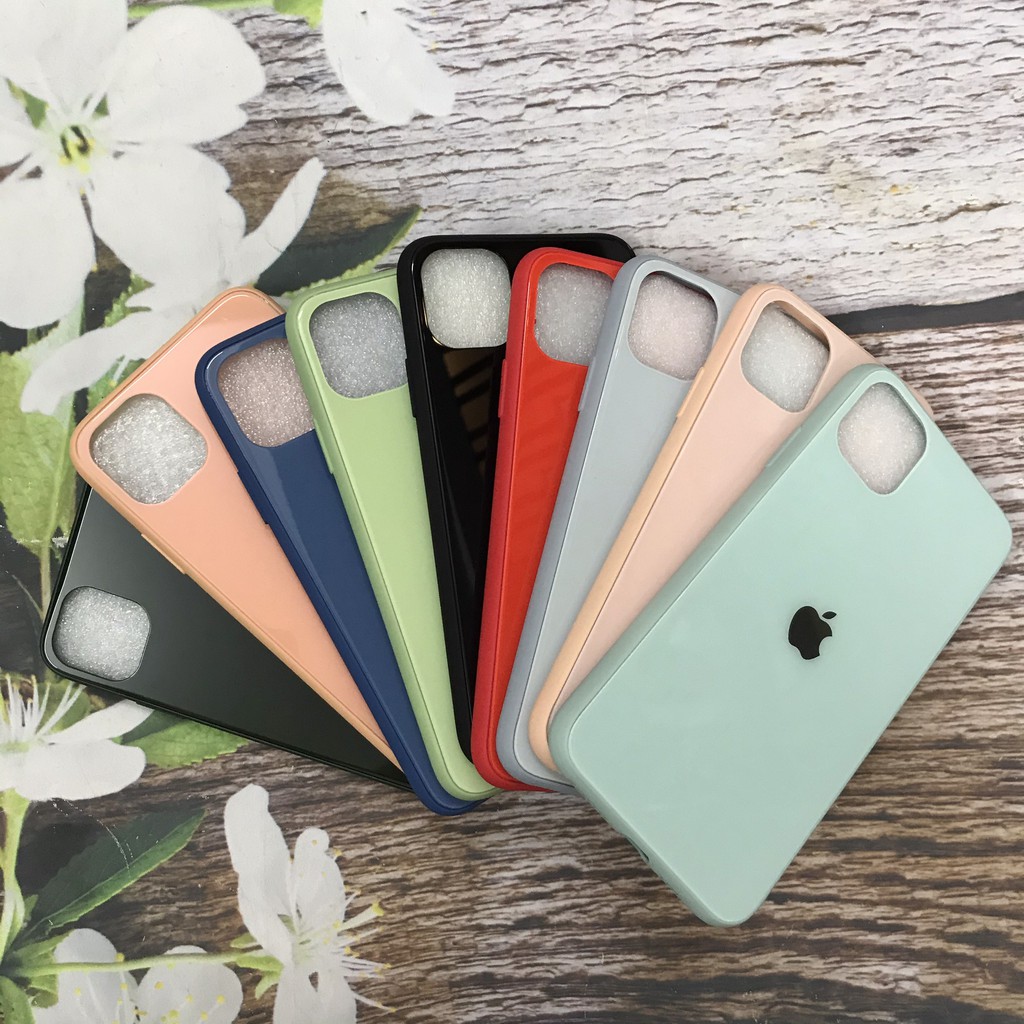 Ốp điện thoại IPhone 7/8 và 7Plus/8Plus kính cường lực viền dẻo cùng màu với lưng máy | WebRaoVat - webraovat.net.vn