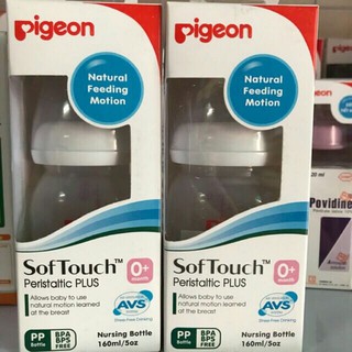Bình sữa pigeon SofTouch Peristaltic PLUS bình cổ rộng 160ml/240ml