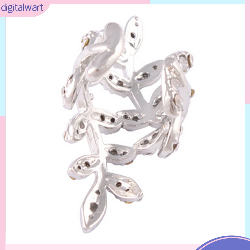 Khuyên vành tai đơn thiết kế hình chiếc lá duyên dáng cá tính dễ thương dành cho nữ