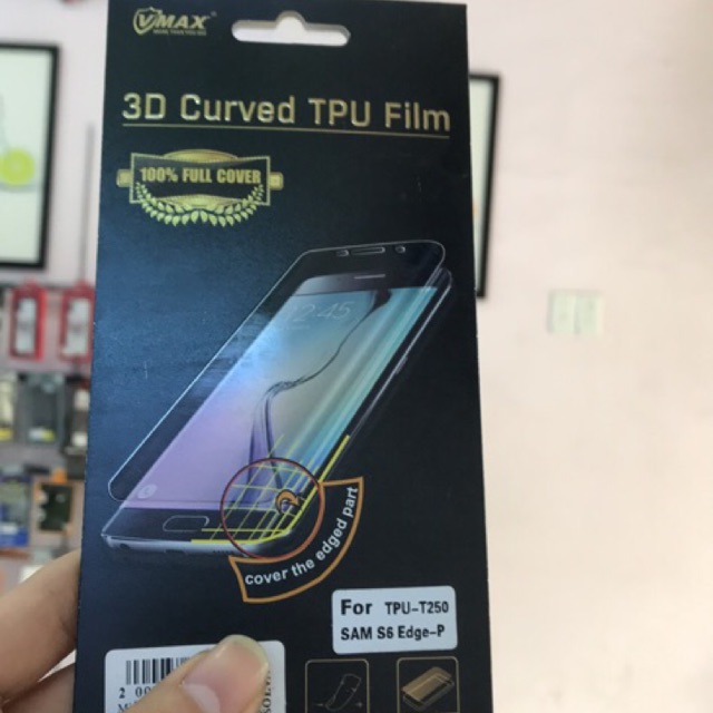 Miếng dán màn hình Samsung S6 Edge hiệu V-max